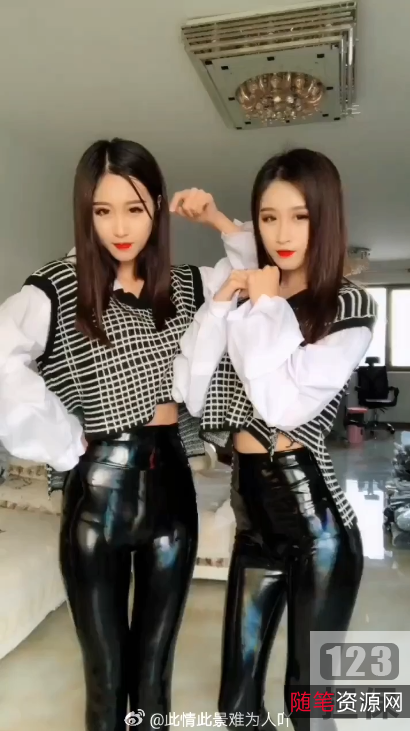 网红热舞:抖音快手社会摇98Ksan+ji头盔舞双马尾萌妹大长腿紧身装瑜伽裤