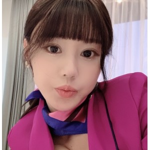 精选大罩杯网红模特朱可儿8.1空姐套装