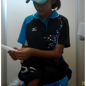 暑假来训练的学妹网球视频