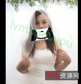 绿M网红大咖联手作品:绿M女友婚纱T弹视频