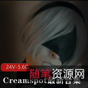 Creamspot最新合集[24V-5.6G]：欧美翘臀女主燃情登场，道具玩转COS女仆风格